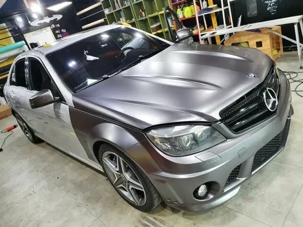 벤츠 C63 AMG 사틴 그레이 전체 랩핑 / 성남 / 분당 랩핑 / 판교 랩핑 / 고등동 랩핑 / 스탠스 (STANCE) / 성남시 수정구 사송동