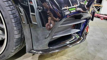 벤츠 CLS 프런트 립 리얼 카본 랩핑 시공 / 성남 랩핑 / 분당 랩핑 / 판교 랩핑 / 스탠스 ( STANCE ) / 성남시 수정구 사송동
