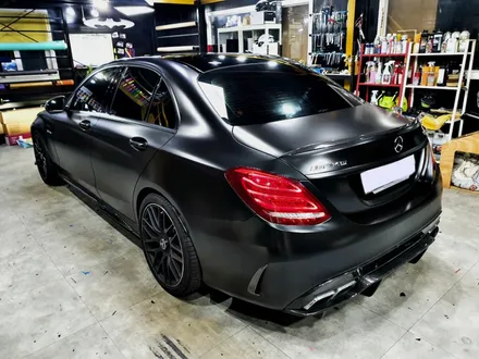 벤츠 C63 AMG 샤틴 블랙 전체랩핑 분당랩핑/판교랩핑/성남랩핑 스탠스(STANCE) / 성남시 수정구 사송동