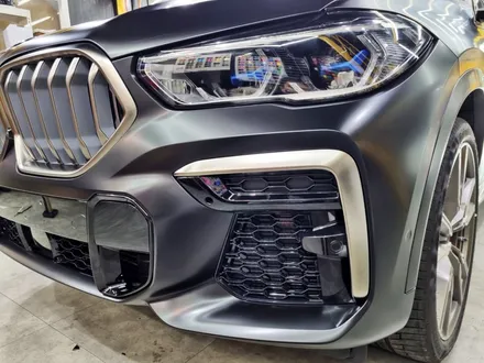 BMW X6 사틴 블랙 무광 전체 랩핑! 스탠스(STANCE)랩핑 성남/분당/판교 랩핑 / 성남시 수정구 사송동