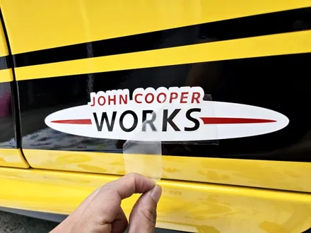 BMW 미니 JCW 존 쿠퍼 웍스 사이드 / 트렁크 데칼 시공 / 분당 랩핑 / 판교 랩핑 / 성남 랩핑 / 스탠스 ( STANCE ) / 성남시 수정구 사송동