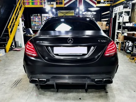 벤츠 C63 AMG 샤틴 블랙 전체랩핑 분당랩핑/판교랩핑/성남랩핑 스탠스(STANCE) / 성남시 수정구 사송동