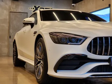 벤츠 AMG GT 43 화이트 유광 도장면을 무광으로 바꿔본다면? / 서울 강남구