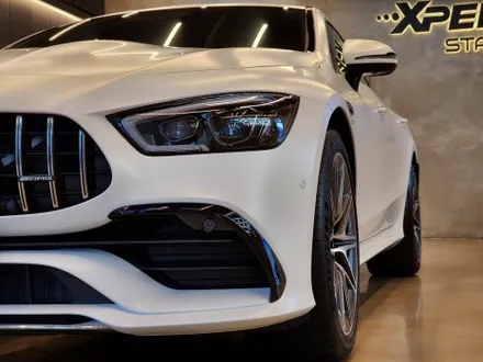 벤츠 AMG GT 43 화이트 유광 도장면을 무광으로 바꿔본다면? / 서울 강남구