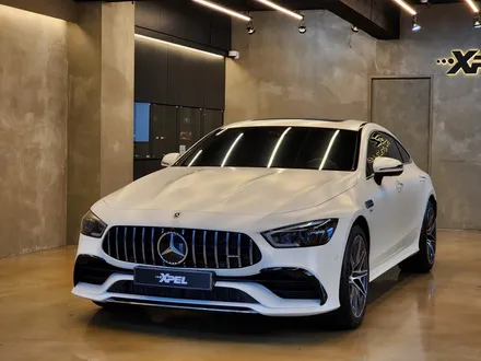 벤츠 AMG GT 43 화이트 유광 도장면을 무광으로 바꿔본다면? / 서울 강남구