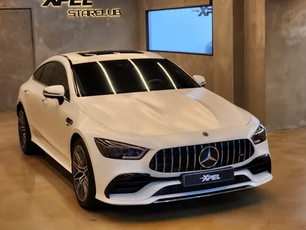 벤츠 AMG GT 43 화이트 유광 도장면을 무광으로 바꿔본다면? / 서울 강남구