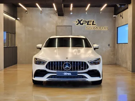 벤츠 AMG GT 43 화이트 유광 도장면을 무광으로 바꿔본다면? / 서울 강남구