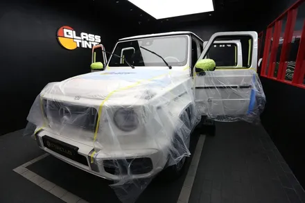 스타클럽 글라스틴트 부천전 벤츠 G바겐 G63 AMG 다이아몬드화이트와 슈어X 필름과의 콜라보 그리고 바겐전용 생활보호PPF 까지 / 수원, 부천, 부평, 인천