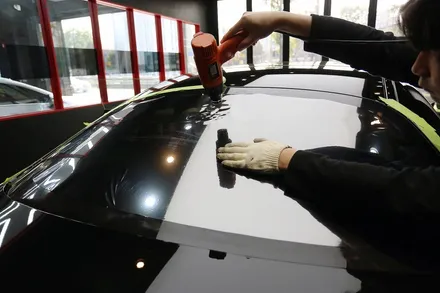스타클럽 글라스틴트 부천점 벤츠 S450쿠페 썬팅 반사필름 선셋 틴팅으로 한층 멋스러움을 더하셨습니다. / 수원, 부천, 부평, 인천