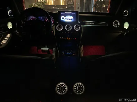 벤츠 x253 GLC 3색 엠비언트에서 64 색상 컨버전 작업과 미드레인지와 송풍구 엠비언트 라이트 3D 전동 트위터 작업까지 모두 스타클럽입니다 / 수원, 부천, 부평, 인천
