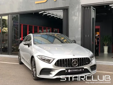 벤츠 c257 CLS 400d 이리듐 실버 GT 세로그릴 리얼 카본 스포일러 장착 / 수원, 부천, 부평, 인천
