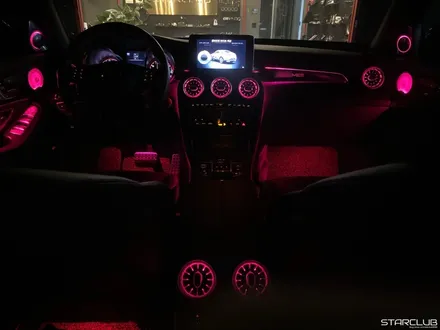 벤츠 x253 GLC 3색 엠비언트에서 64 색상 컨버전 작업과 미드레인지와 송풍구 엠비언트 라이트 3D 전동 트위터 작업까지 모두 스타클럽입니다 / 수원, 부천, 부평, 인천
