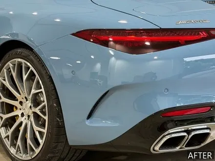 SL 63 AMG 차이나블루 사고 수리하면서 PPF 재시공까지 원스톱 케어 / 수원, 부천, 부평, 인천