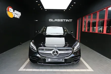스타클럽 글라스틴트 부천점 벤츠 S450쿠페 썬팅 반사필름 선셋 틴팅으로 한층 멋스러움을 더하셨습니다. / 수원, 부천, 부평, 인천