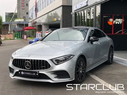 벤츠 c257 CLS 400d 이리듐 실버 GT 세로그릴 리얼 카본 스포일러 장착 / 수원, 부천, 부평, 인천