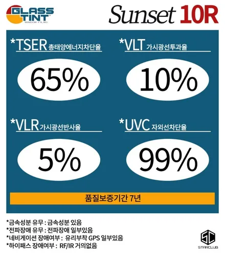 스타클럽 글라스틴트 부천점 패밀리카 벤츠 GLC 300 여름맞이 뛰어난 열 차단 성능인 선셋 필름으로 겟!! / 수원, 부천, 부평, 인천