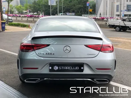 벤츠 c257 CLS 400d 이리듐 실버 GT 세로그릴 리얼 카본 스포일러 장착 / 수원, 부천, 부평, 인천