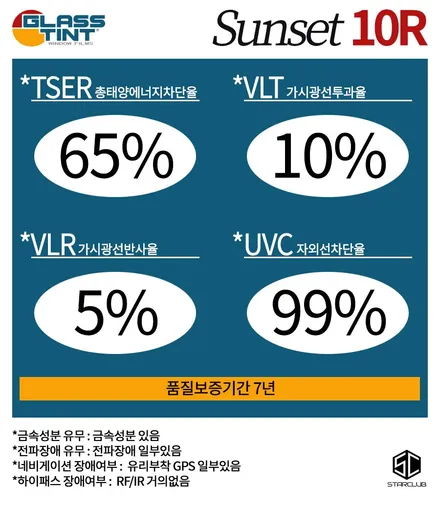 스타클럽 글라스틴트 부천점 지프 랭글러 루비콘 열 차단율이 높은 페브와 반사 필름인 선셋 재시공 후기 / 수원, 부천, 부평, 인천