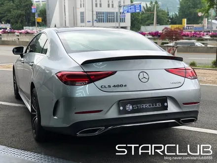 벤츠 c257 CLS 400d 이리듐 실버 GT 세로그릴 리얼 카본 스포일러 장착 / 수원, 부천, 부평, 인천