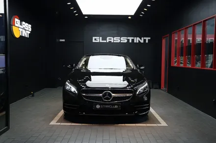 스타클럽 글라스틴트 부천점 벤츠 S450쿠페 썬팅 반사필름 선셋 틴팅으로 한층 멋스러움을 더하셨습니다. / 수원, 부천, 부평, 인천