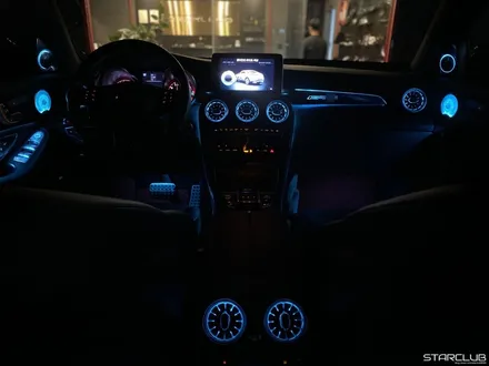 벤츠 x253 GLC 3색 엠비언트에서 64 색상 컨버전 작업과 미드레인지와 송풍구 엠비언트 라이트 3D 전동 트위터 작업까지 모두 스타클럽입니다 / 수원, 부천, 부평, 인천