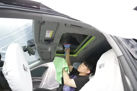 스타클럽 글라스틴트 휴먼리테일 펜더15 썬루프 썬팅 및 에어로 페인트 쉴드 사이드미러 PPF 보호필름 시공 아우디 A3 / 수원, 부천, 부평, 인천