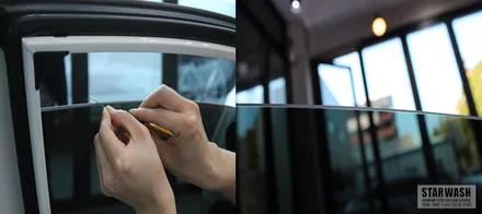 익산썬팅재시공 두번 실수는 하지말자구요 ! 다시하는거 완벽하게 성공 ! / 군산시 나운동