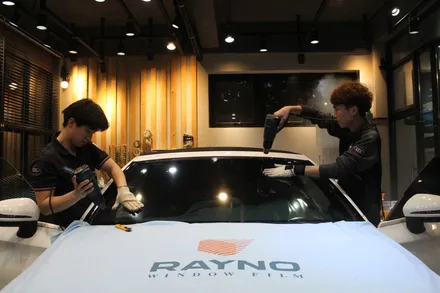 군산썬팅, 벤츠 카브리올레 레이노썬팅으로 시원하게 달려보자! / 군산시 나운동