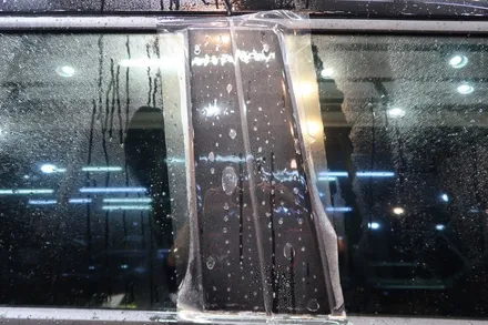 카니발 도착 도장면 상태가 안 좋네요.. / 군산시 나운동