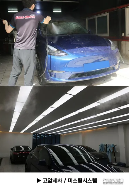 테슬라 모델y 틴팅 더 멋있어진 딥블루 / 군산시 나운동
