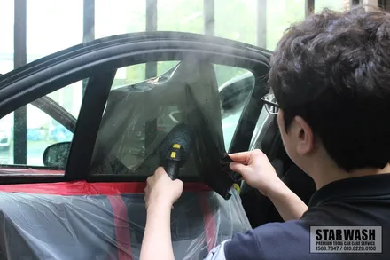 전주썬팅 벤츠 재시공 쉐이빙시공 차이가 남달라! / 군산시 나운동