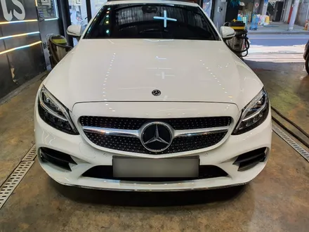 신차 벤츠C클래스 카브리올레 소프트탑 클린작업후 코팅시공 소프트탑은 관리가생명 / 서울 영등포