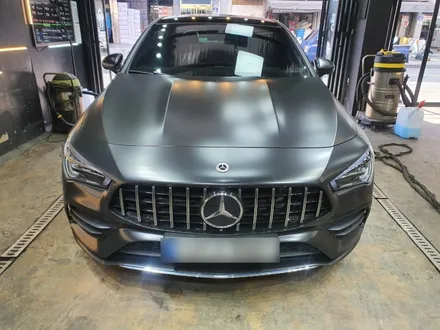벤츠CLA 본넷 사틴블랙 재시공 / 서울 영등포