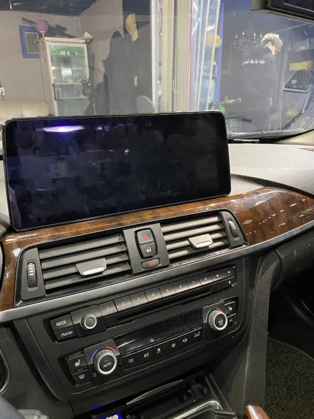 BMW 320d 실내브러쉬랩핑 ( 우드트림 랩핑 ) 실내트림(카본/브러쉬)랩핑 / 서울 영등포