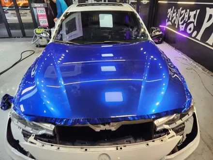 F바디 BMW330I 전체랩핑(카멜레온) 제거후 전체랩핑(파이어블루) 영등포랩핑샵 하트스 / 서울 영등포