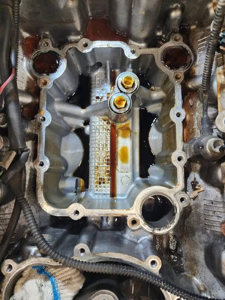 아우디A6 3.0Tfsi(가솔린차량 냉각수부족/누수/오일부족 온도게이지 불량 수리 오일세퍼레이터*서머스텟*워터펌프 교환작업 / 서울 영등포