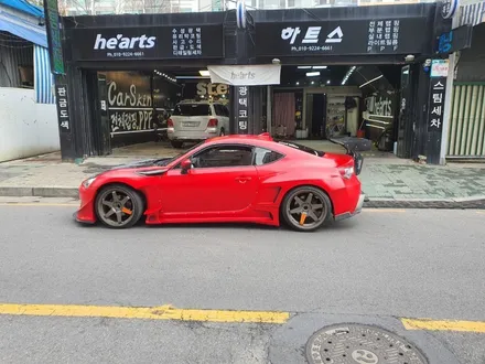 도요타86 오버휀더차량 사틴레드 전체랩핑 / 서울 영등포