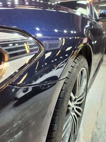 BMW530i 사고수리입고후! 사고대차렌트(벤츠S560)배차해드렸습니다 ! 영등포 자동차사고수리전문점 대물처리보험 / 서울 영등포