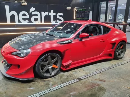 도요타86 오버휀더차량 사틴레드 전체랩핑 / 서울 영등포