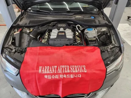 아우디A6 3.0Tfsi 냉각수누수 및 오일섞임 문제해결 오일세퍼레이터/워터펌프/서머스텟 교환 / 서울 영등포