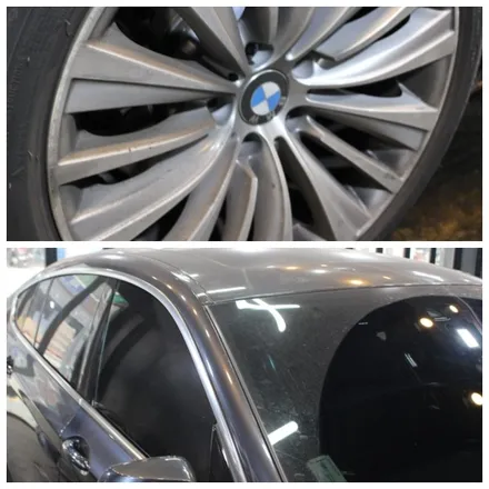 [하트스] BMW5GT 스팀세차+프리미엄추가 // 기본실내외부스팀+휠(철분제거)+하단(타르제거)G2발수코팅제+실내컨디셔너 / 서울 영등포