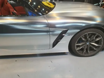 BMW Z4 전체랩핑제거 후 (에이버리_사틴크롬실버) 전체랩핑 시공 - 영등포랩핑샵 / 서울 영등포