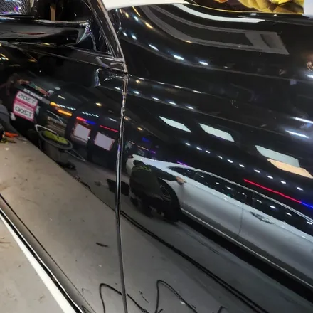 벤츠 W221 S63 사틴화이트 전체랩핑제거 -> 블랙PPF전체 시공 / 서울 영등포