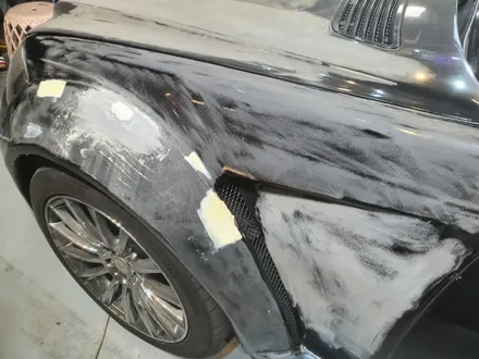 W221 벤츠S와이드바디킷차량 레드크롬 전체랩핑 / 서울 영등포