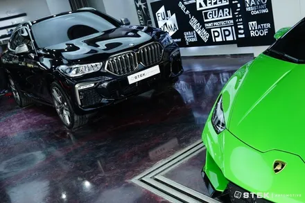 BMW X6, 전체 PPF와 전면유리 보호까지 STEK 다이노쉴드 풀 시공 / 성남시 수정구 오야동