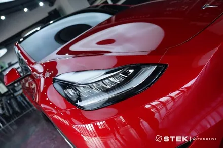 빨간맛 테슬라 모델Y, 그 매력 완벽하게 보호하기위한 PPF, STEK DYNOshield 전체 풀 시공 / 성남시 수정구 오야동