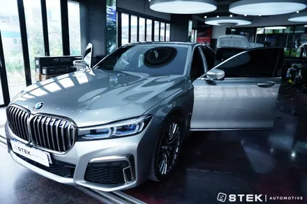 BMW 740d 실내 PPF  고급진 카본 감성으로! STEK DYNOcarbon black Gloss / 성남시 수정구 오야동