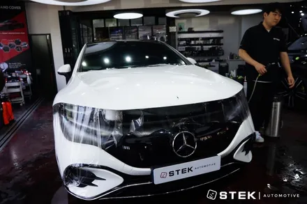 벤츠 EQE350 PPF, 가장 합리적인 PPF STEK DYNOshield 프론트 패키지 / 성남 판교 용인 서초
