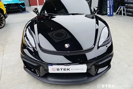 포르쉐 카이맨 GT4에 카본 임팩트 포인트 넣기, STEK DYNOcarbon-gloss / 성남시 수정구 오야동