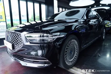 제네시스 G90 틴팅, 새로운 비금속 비반사 필름 STEK NEX 시공 / 성남시 수정구 오야동